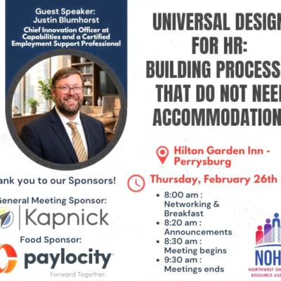 Universal Design for HR: Building Processes That Do Not Need Accommodations