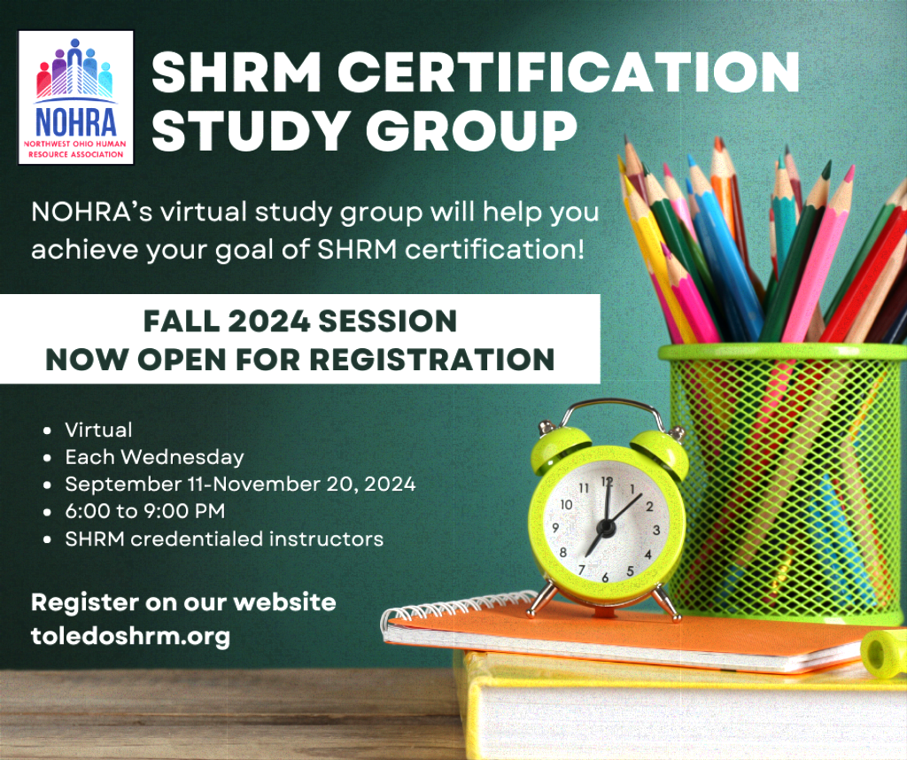 SHRM Certification Study Group - Fall 2024